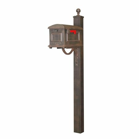 SPECIAL LITE Traditional Curbside with Springfield Mailbox Post, Copper SCT-1010_SPK-710-CP